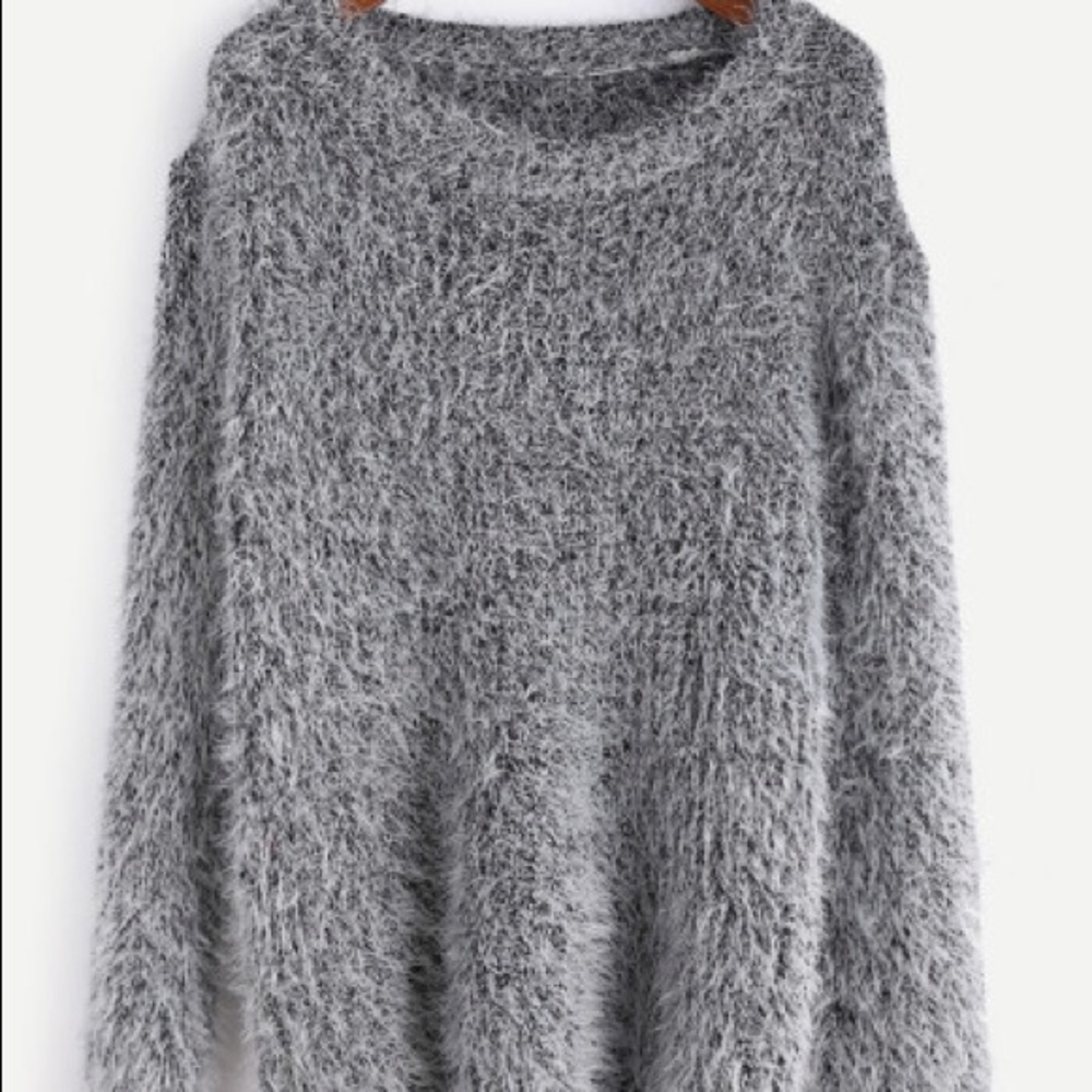 JUST IN Fuzzy grey - Sweater - Picture 4 of 7